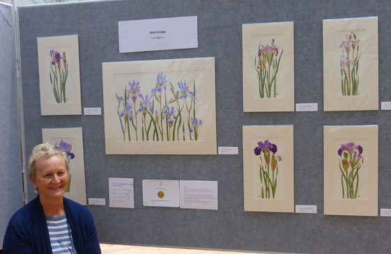 Ruth Kirkby with her Gold Medal winning exhibit